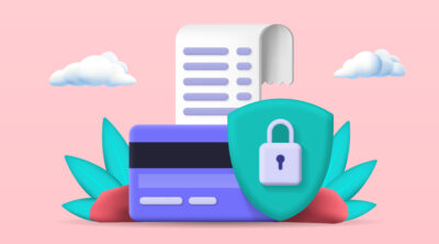 Credit report lock image illustration