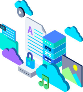 Cloud storage illustration