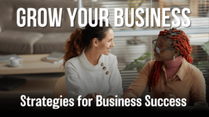 Women business owners talking.